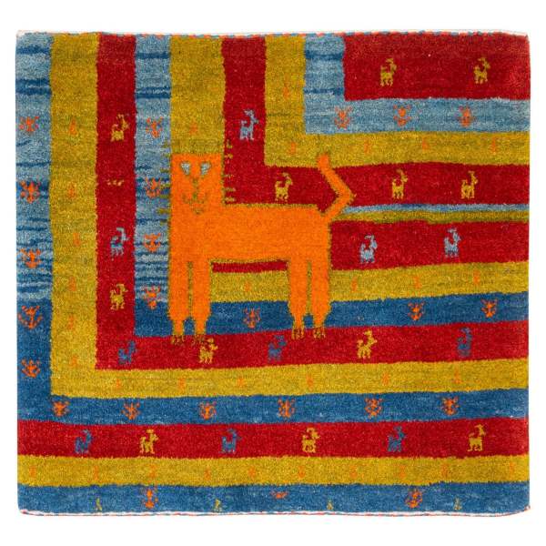 Price and Buy Persian Gabbeh Wool Rug Handwoven with Animal Motifs Cat I_68f7a7fa287f7.jpeg Price and Buy Persian Gabbeh Wool Rug Handwoven with Animal Motifs Cat I