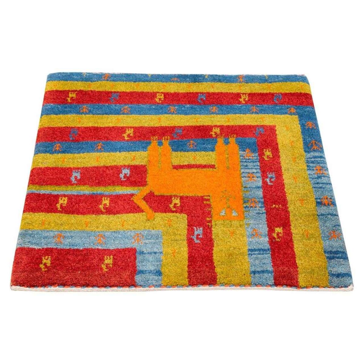 Price and Buy Persian Gabbeh Wool Rug Handwoven with Animal Motifs Cat I - Image 3