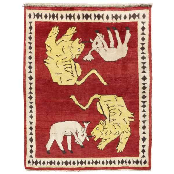 Price and Buy Persian Gabbeh Wool Rug Handwoven with Animal Motifs_68f68b3ec100f.jpeg Price and Buy Persian Gabbeh Wool Rug Handwoven with Animal Motifs