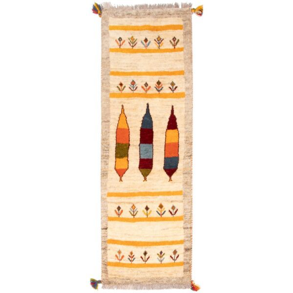 Price and Buy Persian Gabbeh Wool Runner Rug Handwoven in Fars Cream_68fed7e54fc36.jpeg Price and Buy Persian Gabbeh Wool Runner Rug Handwoven in Fars Cream