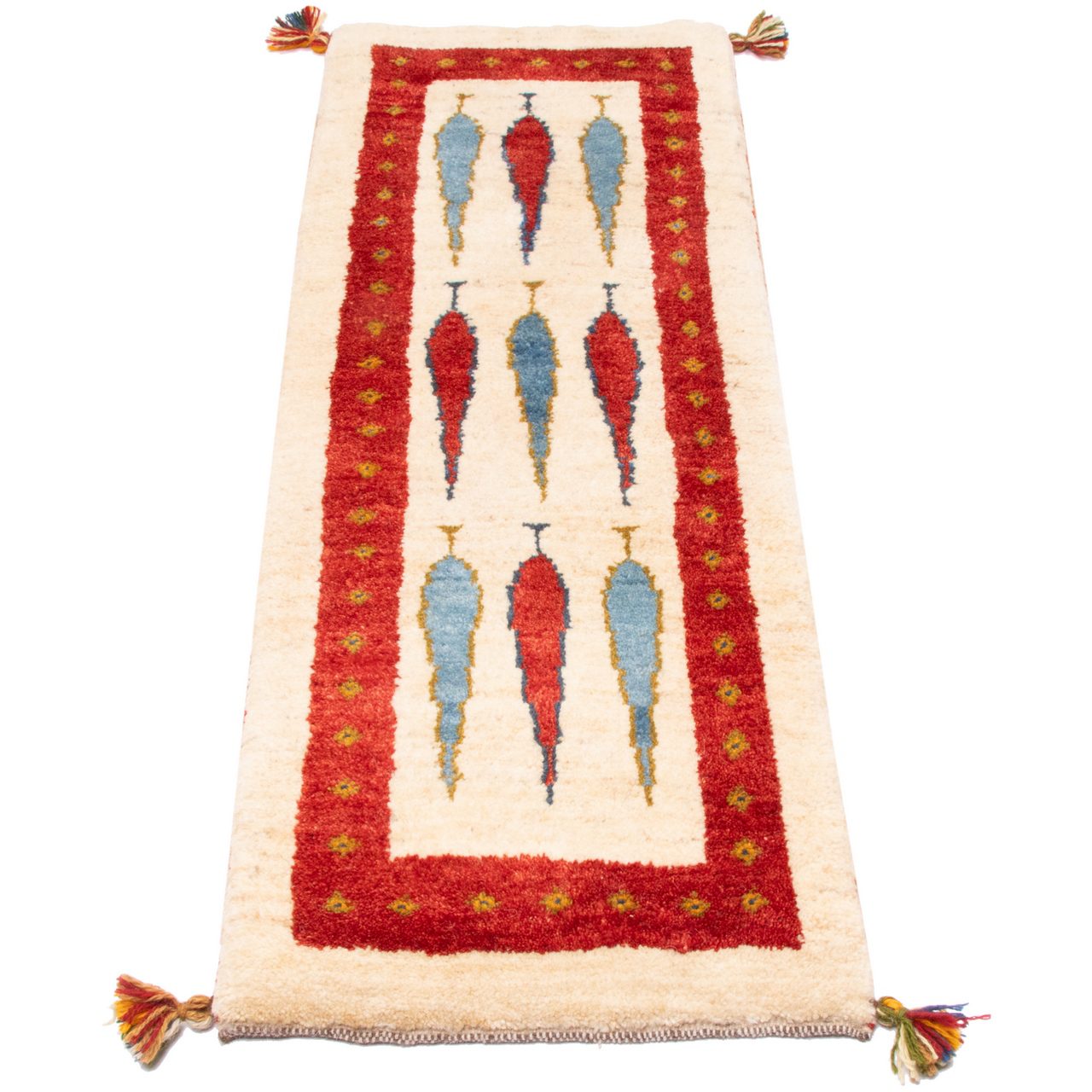 Price and Buy Persian Gabbeh Wool Runner Rug Handwoven in Fars Tree Motifs - Image 8