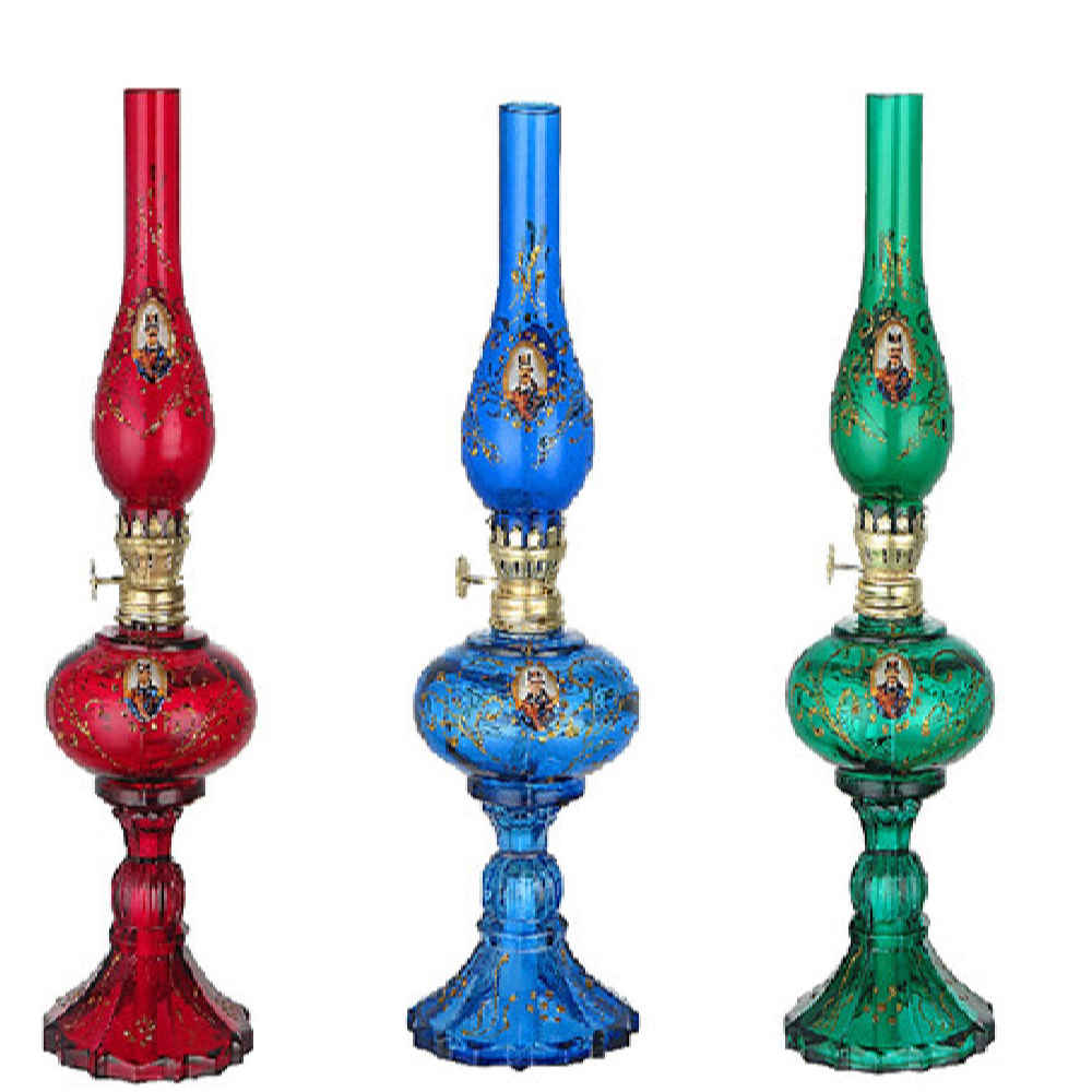 Price and Buy Persian Glass Kerosene Oil Lamp with Traditional Shah Abbasi Design - Image 3