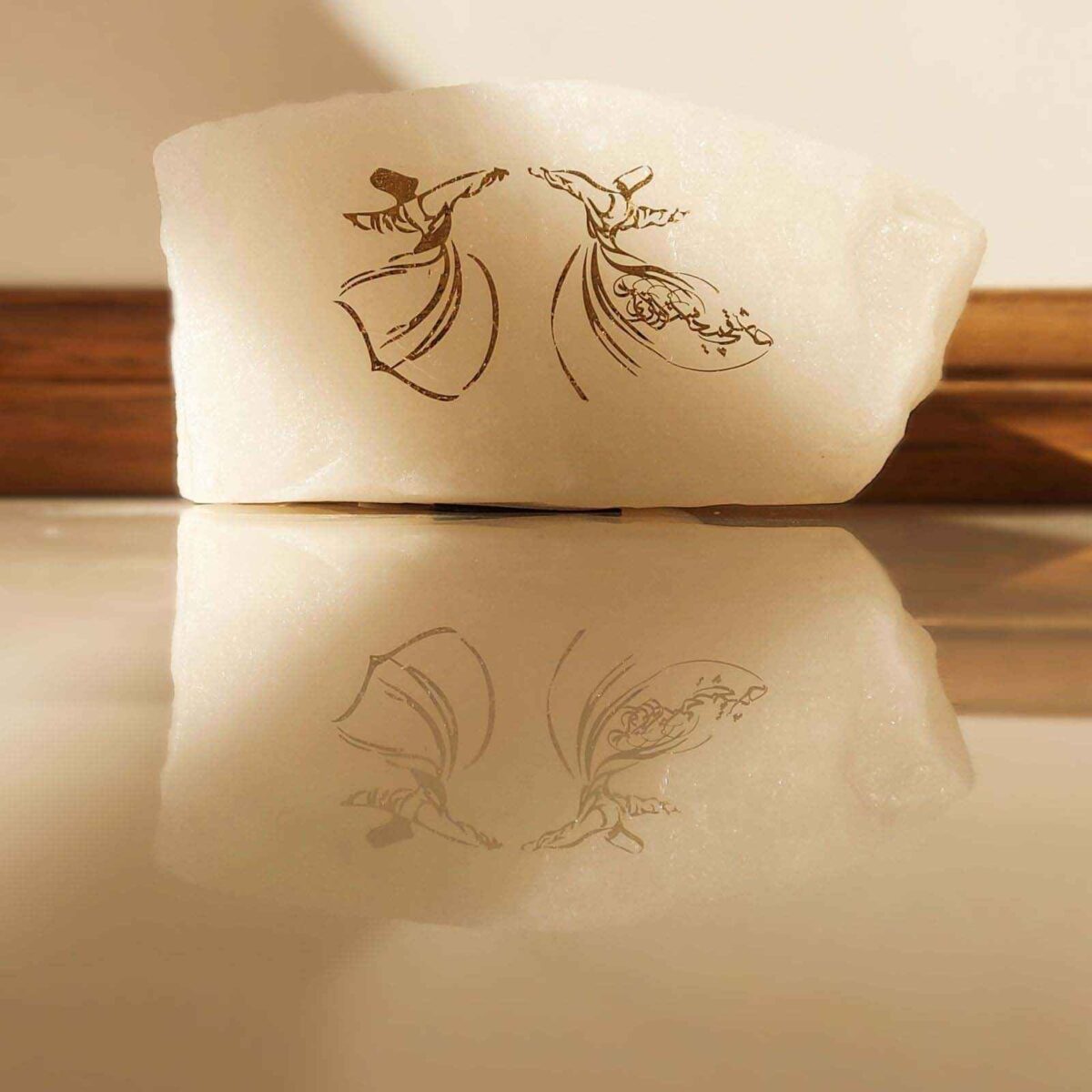 Price and Buy Persian Glow Salt Lamp – Handcrafted with Sama Dance Design - Image 3
