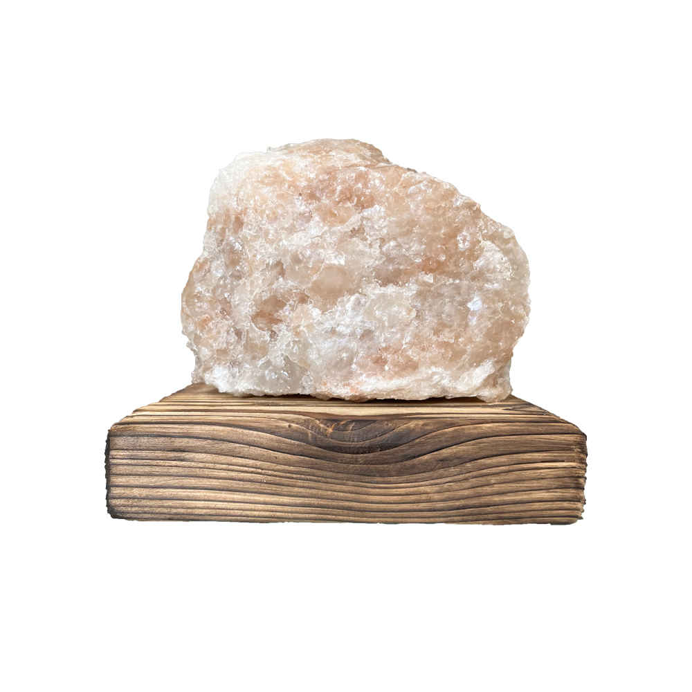 Price and Buy Persian Glow Salt Lamp – Handcrafted with Wooden Base (Sakhreh Model) - Image 3