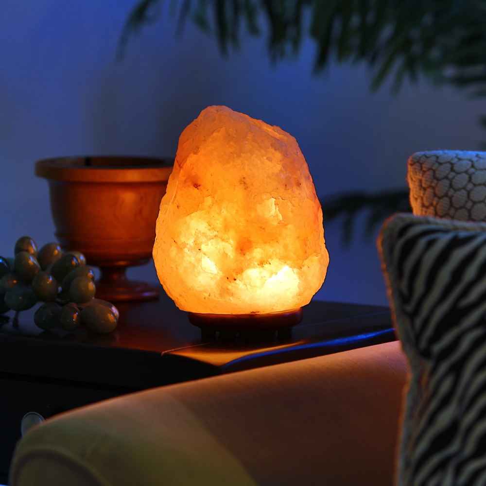 Price and Buy Persian Glow Salt Lamp – Handcrafted with Wooden Base (Tina Model) - Image 3