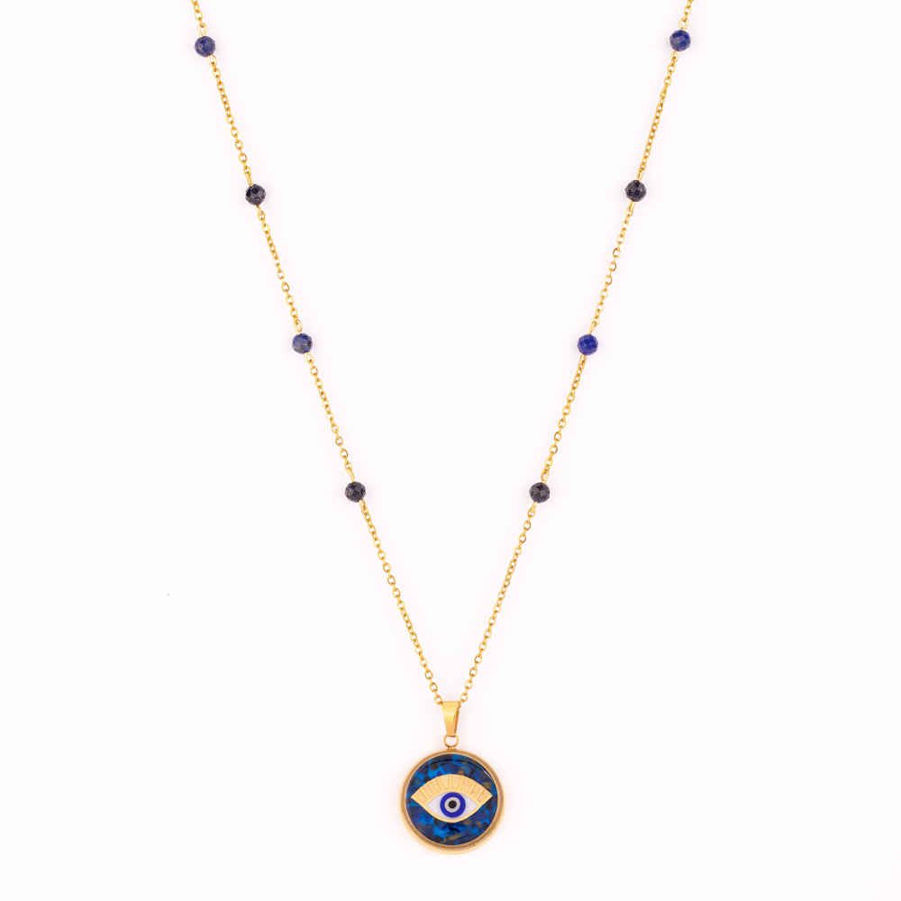 Price and Buy Persian Gold Plated Necklace for Women Janan with Evil Eye