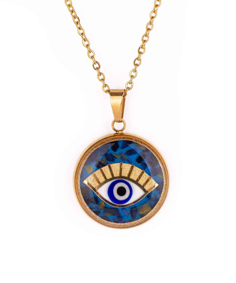 Price and Buy Persian Gold Plated Necklace for Women Janan with Evil Eye - Image 5