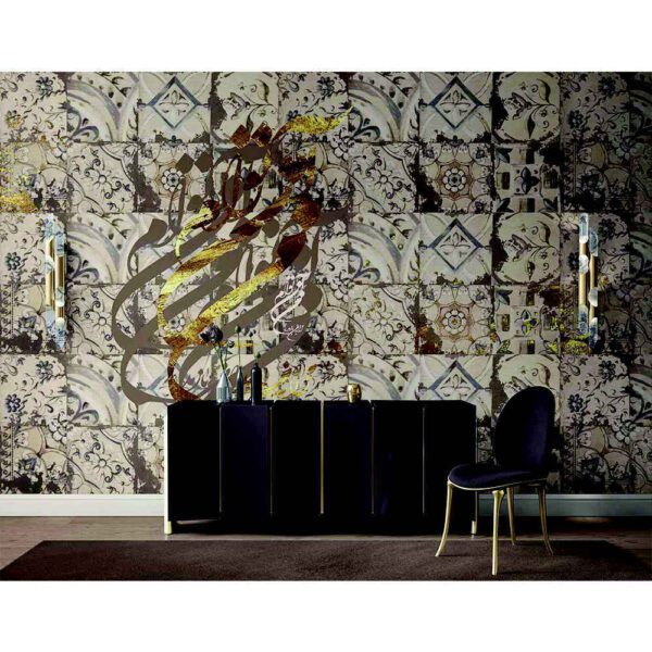 Price and Buy Persian Gray Calligraphy Wall Mural Model Nasim for Modern Interiors_68fd39193959a.jpeg Price and Buy Persian Gray Calligraphy Wall Mural Model Nasim for Modern Interiors