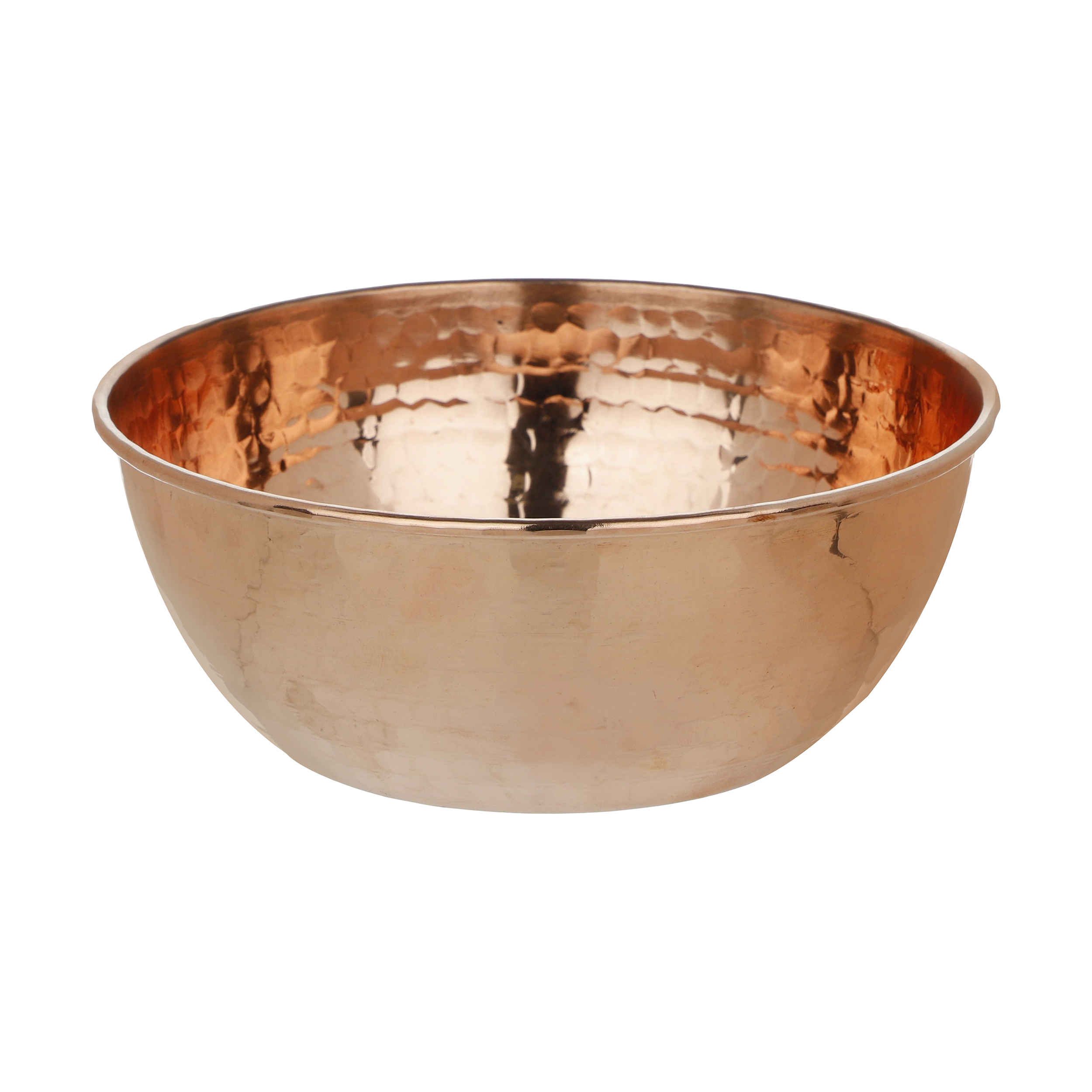 Price and Buy Persian Hammered & Handcrafted Copper Mixing Bowl – Kiarash