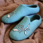 Price and Buy Persian Handcrafted Wool Felt Slippers with Floral Pattern