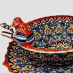 Price and Buy Persian Handmade Decorative Minakari Pottery Bowl & Plate Model Birds - Image 3
