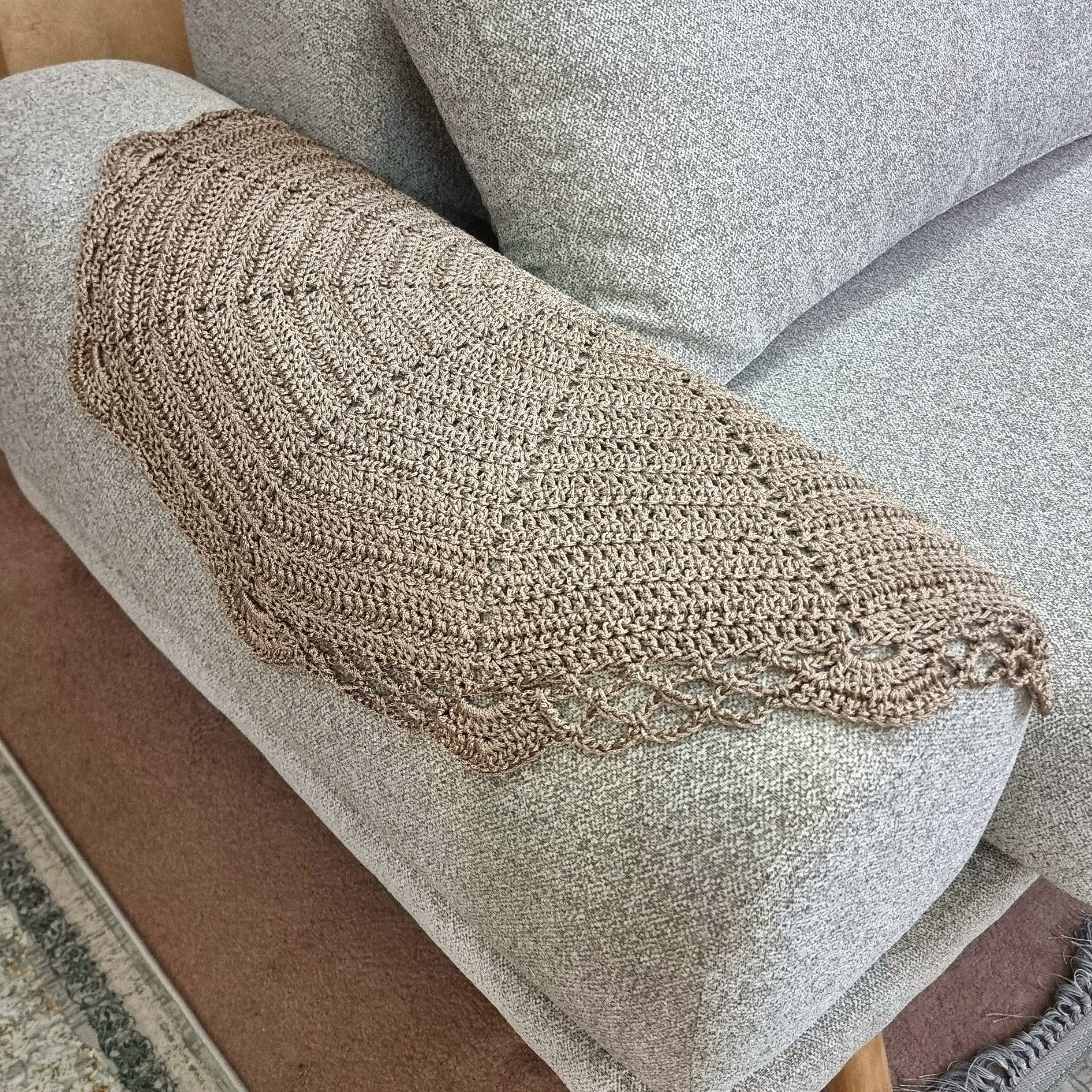 Price and Buy Persian Handwoven Boho Macrame Floor Rug in Brown - Image 5