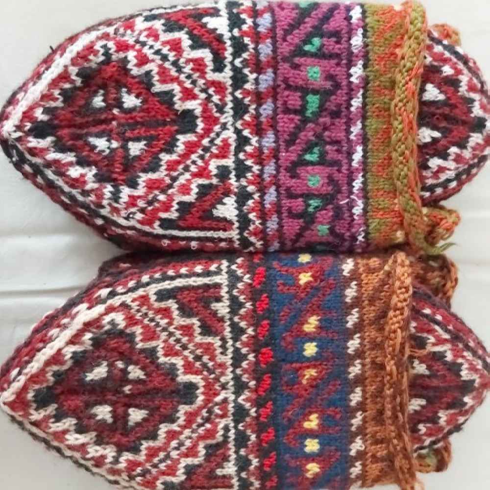 Price and Buy Persian Handwoven Cotton Socks for Women Knitted Alborz - Image 4