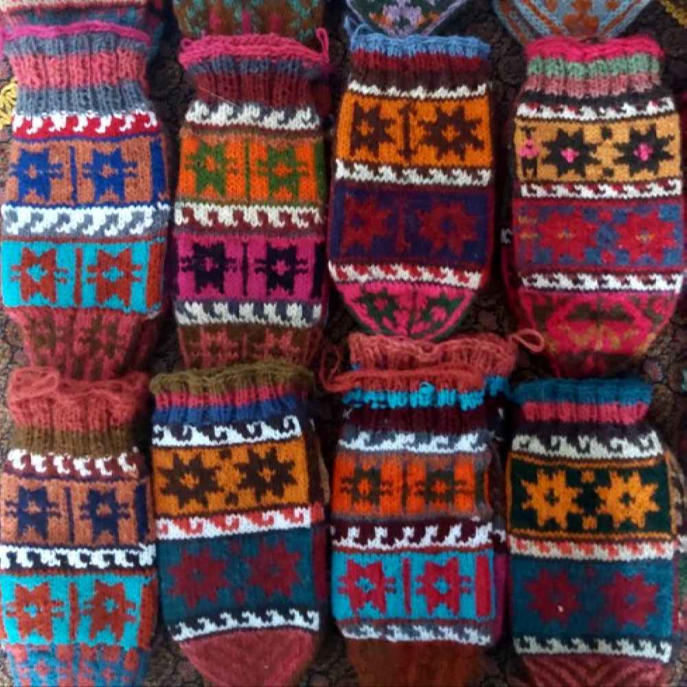 Price and Buy Persian Handwoven Cotton Socks for Women Knitted Damavand - Image 4