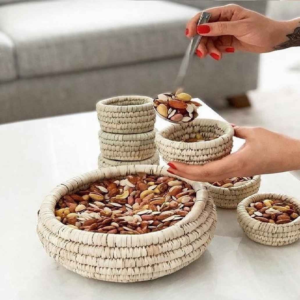 Price and Buy Persian Handwoven Palm Leaf Storage Basket - Image 4