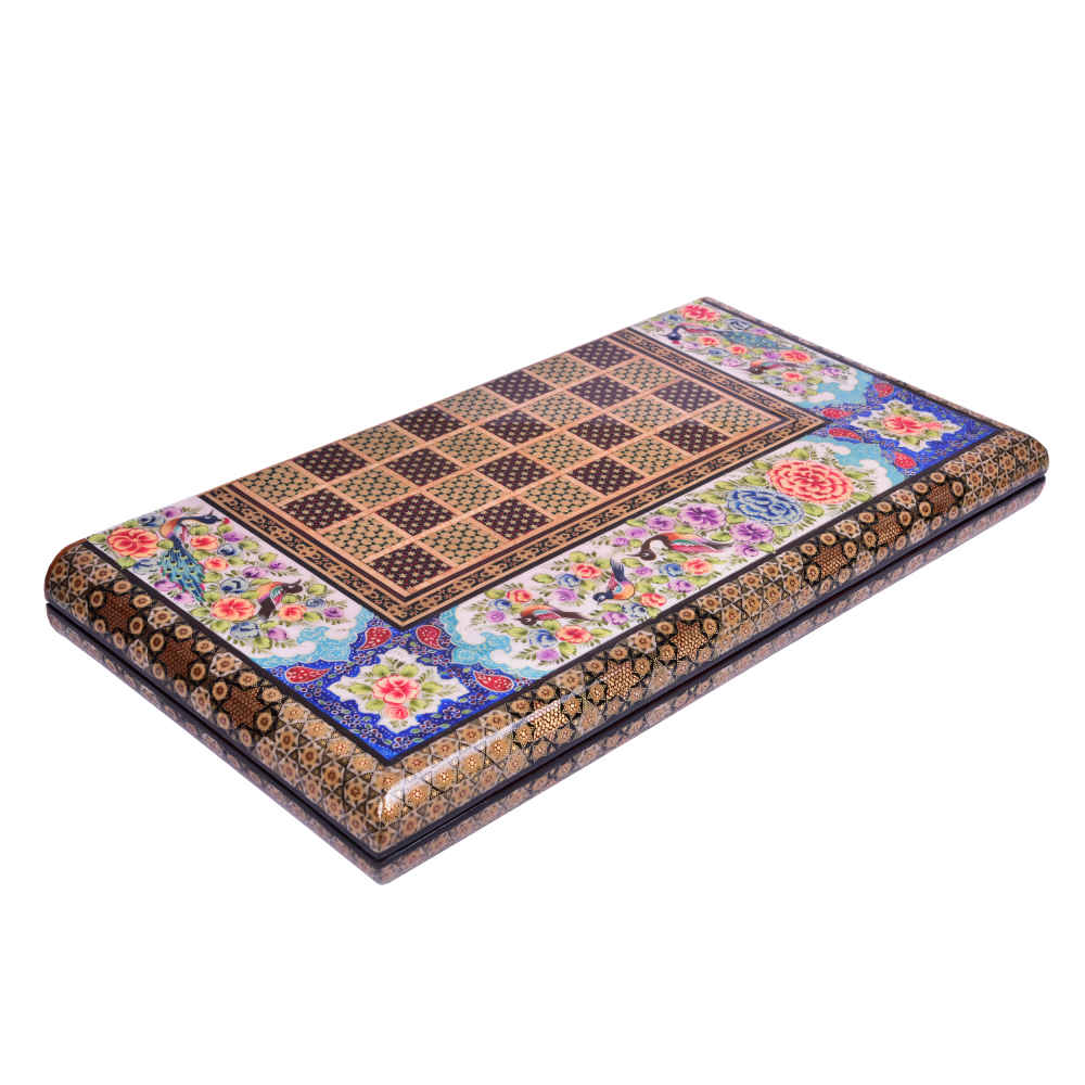 Price and Buy Persian Inlaid Wooden Marquetry Chess Board Model Golban - Image 3