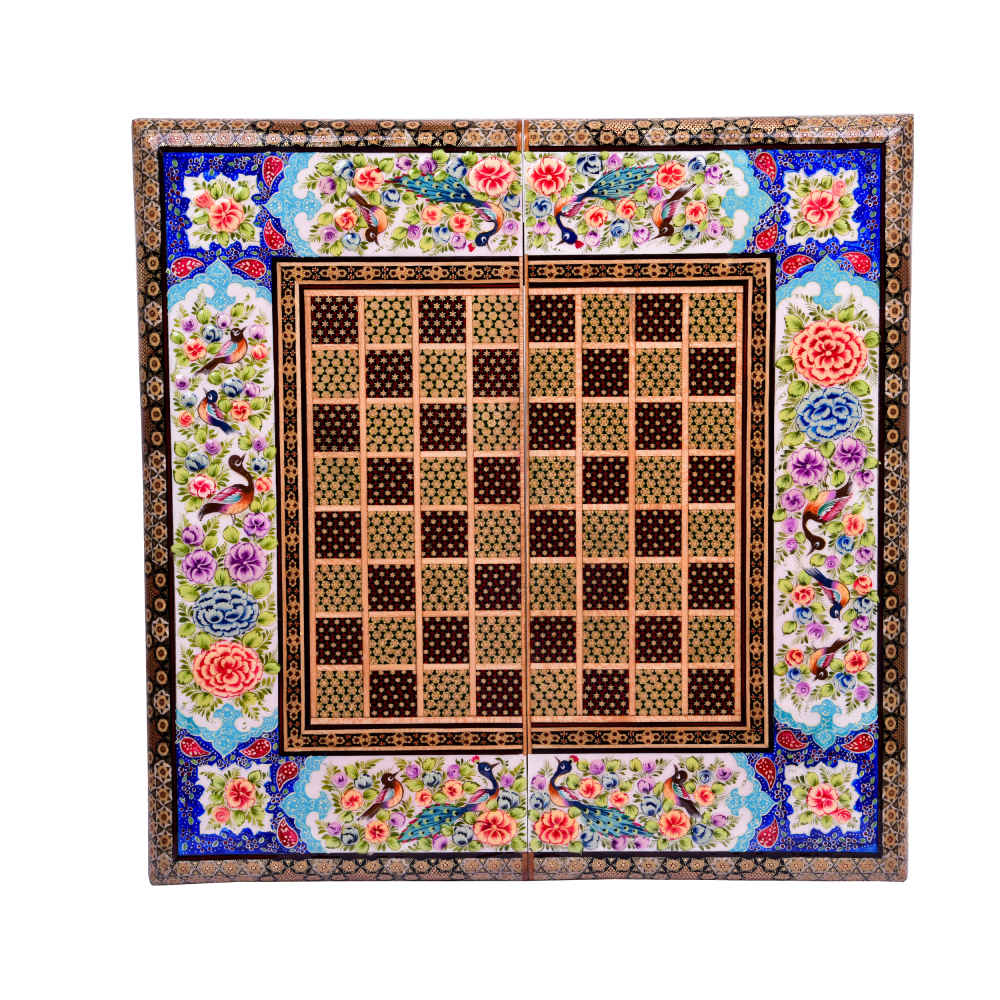 Price and Buy Persian Inlaid Wooden Marquetry Chess Board Model Golban - Image 4