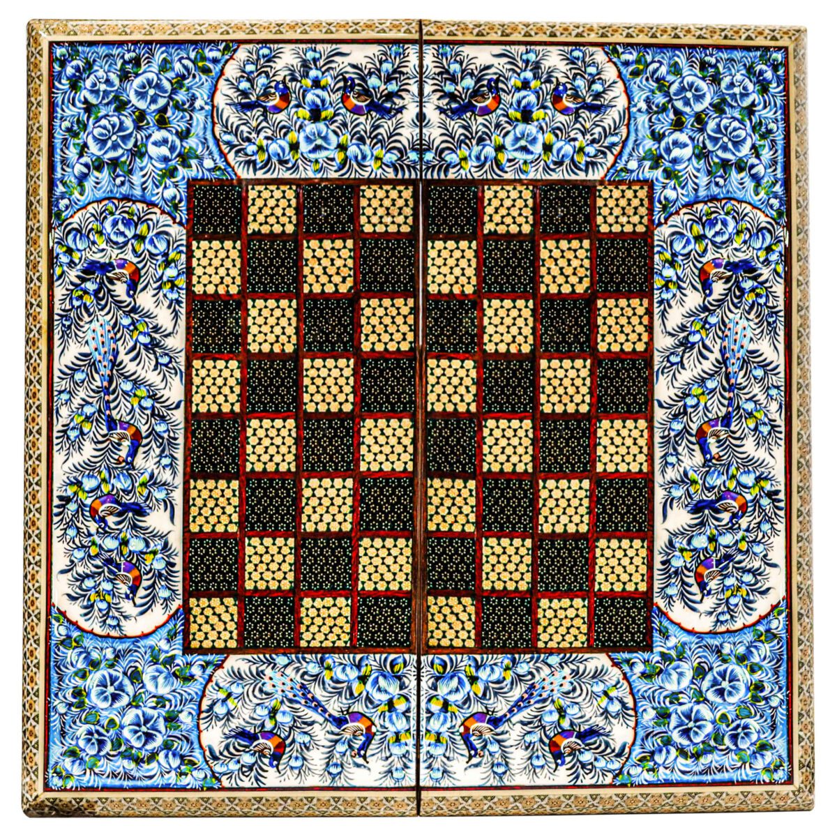Price and Buy Persian Inlaid Wooden Marquetry Chess Board Model Labe Gerd