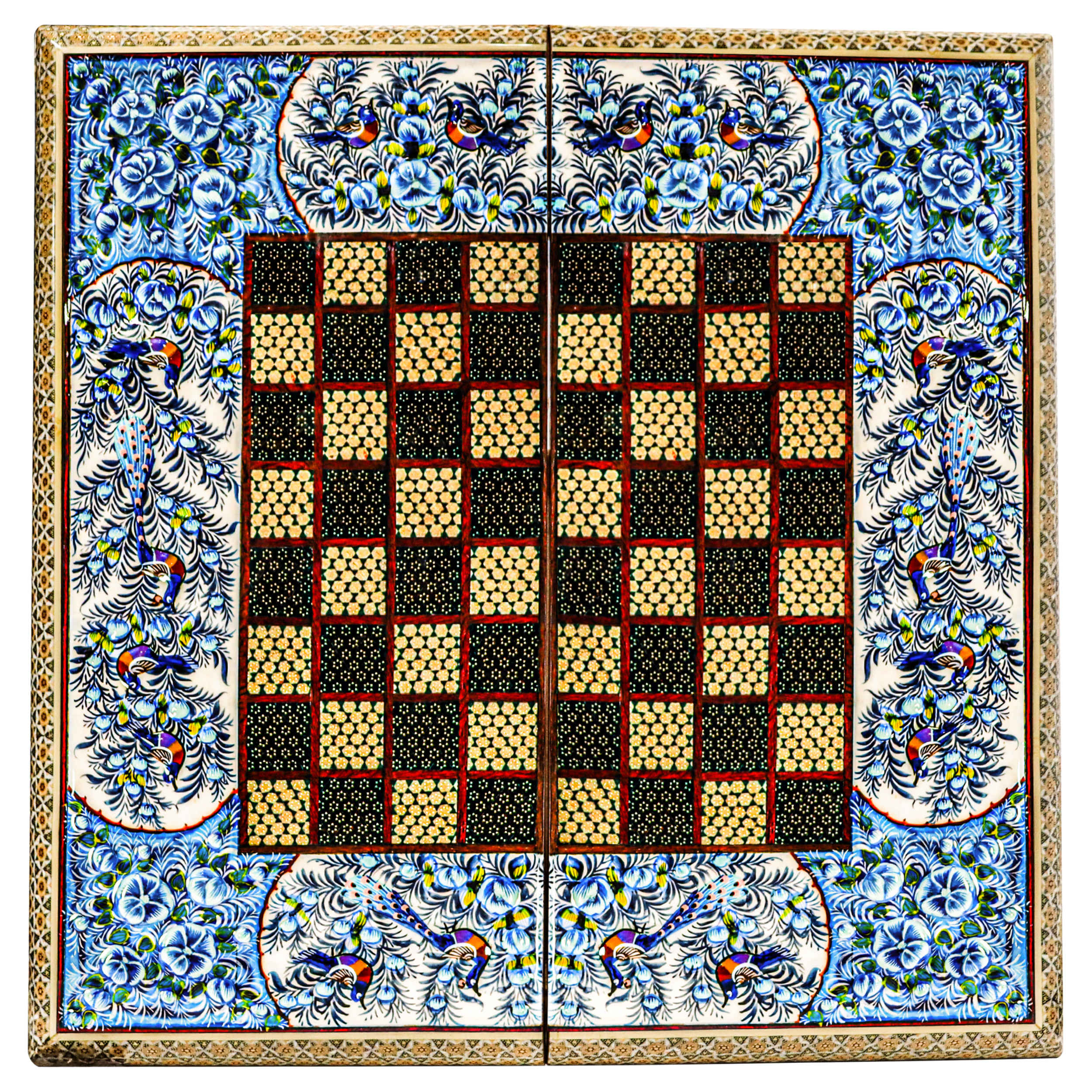 Price and Buy Persian Inlaid Wooden Marquetry Chess Board Model Labe Gerd