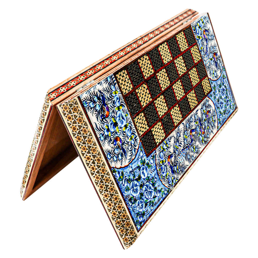 Price and Buy Persian Inlaid Wooden Marquetry Chess Board Model Labe Gerd - Image 3