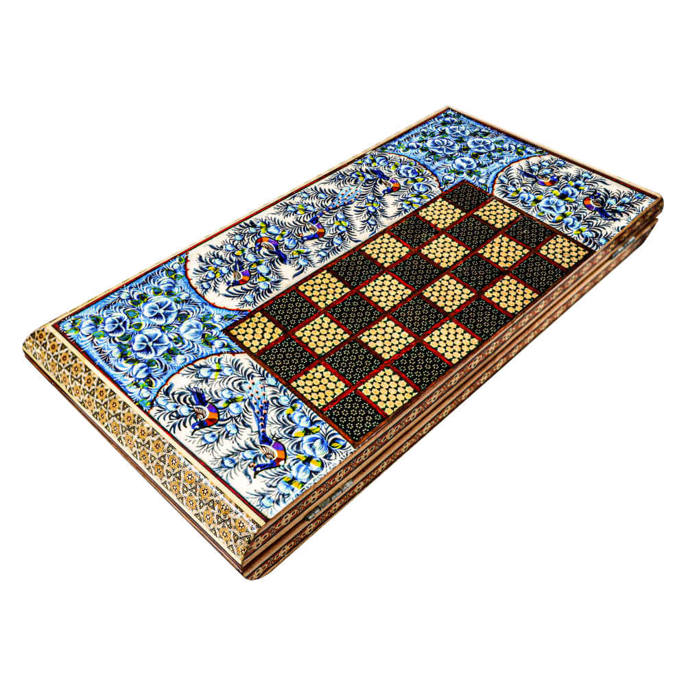 Price and Buy Persian Inlaid Wooden Marquetry Chess Board Model Labe Gerd - Image 4