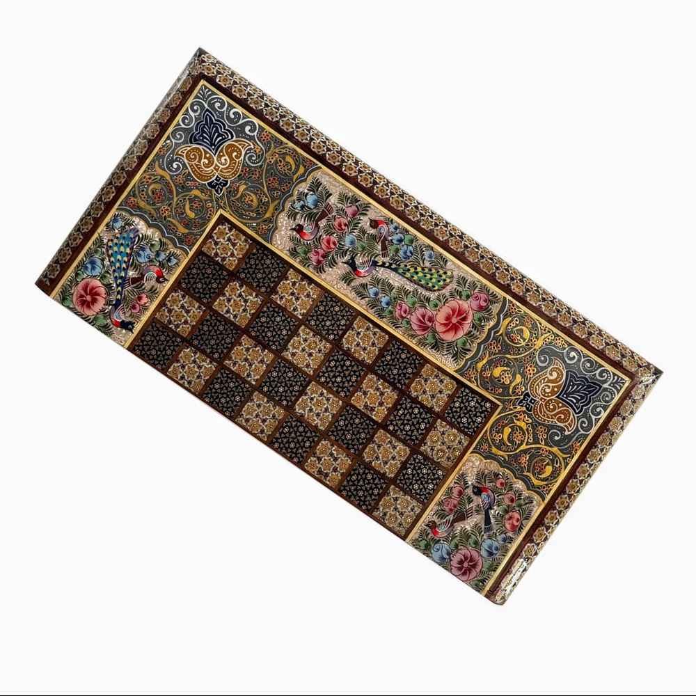 Price and Buy Persian Inlaid Wooden Marquetry Chess Board Model Laya - Image 3