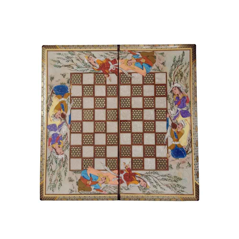 Price and Buy Persian Inlaid Wooden Marquetry Chess Board Model Leyli