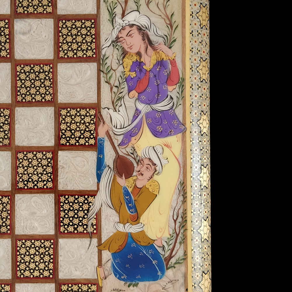 Price and Buy Persian Inlaid Wooden Marquetry Chess Board Model Leyli - Image 4