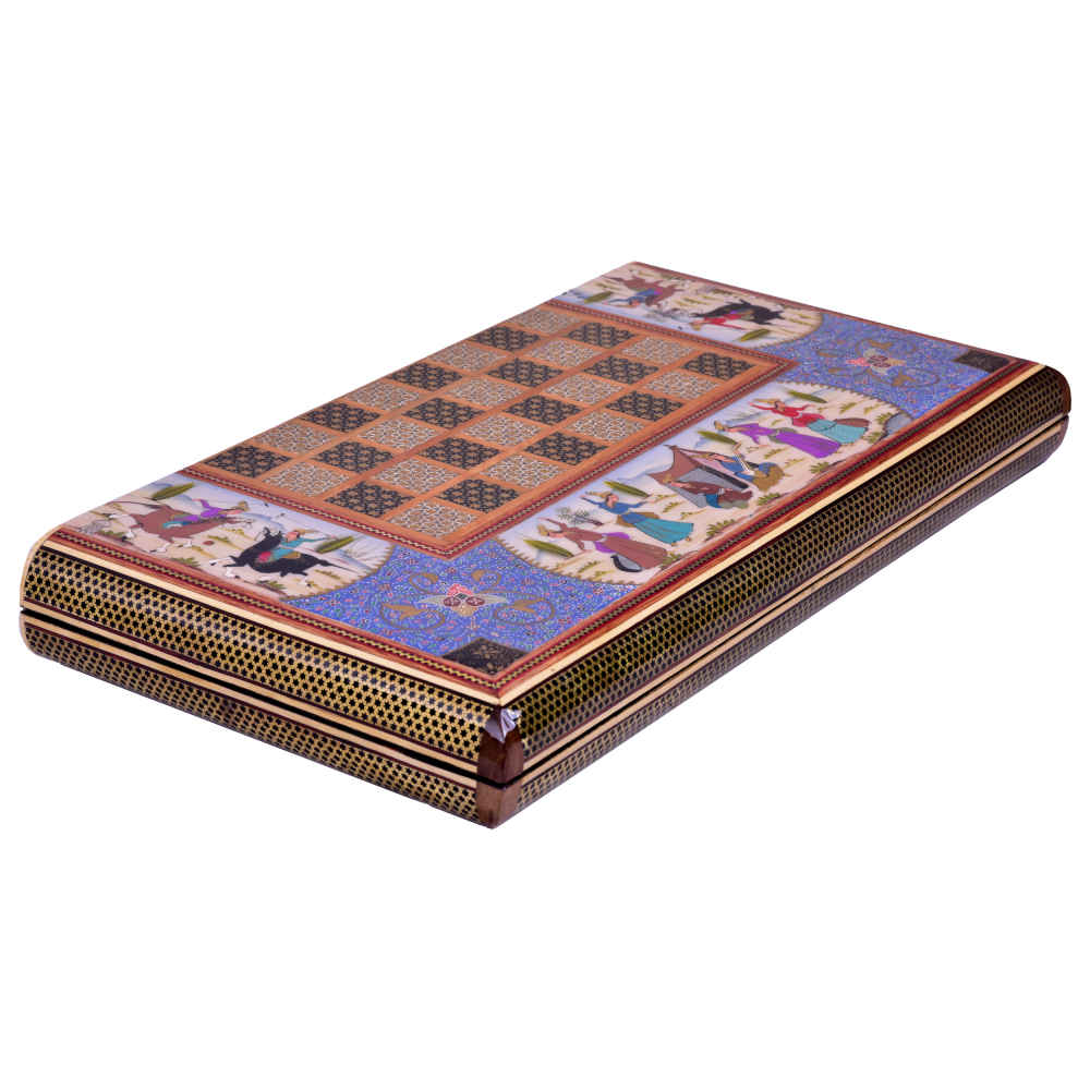 Price and Buy Persian Inlaid Wooden Marquetry Chess Board Model Nafis - Image 4