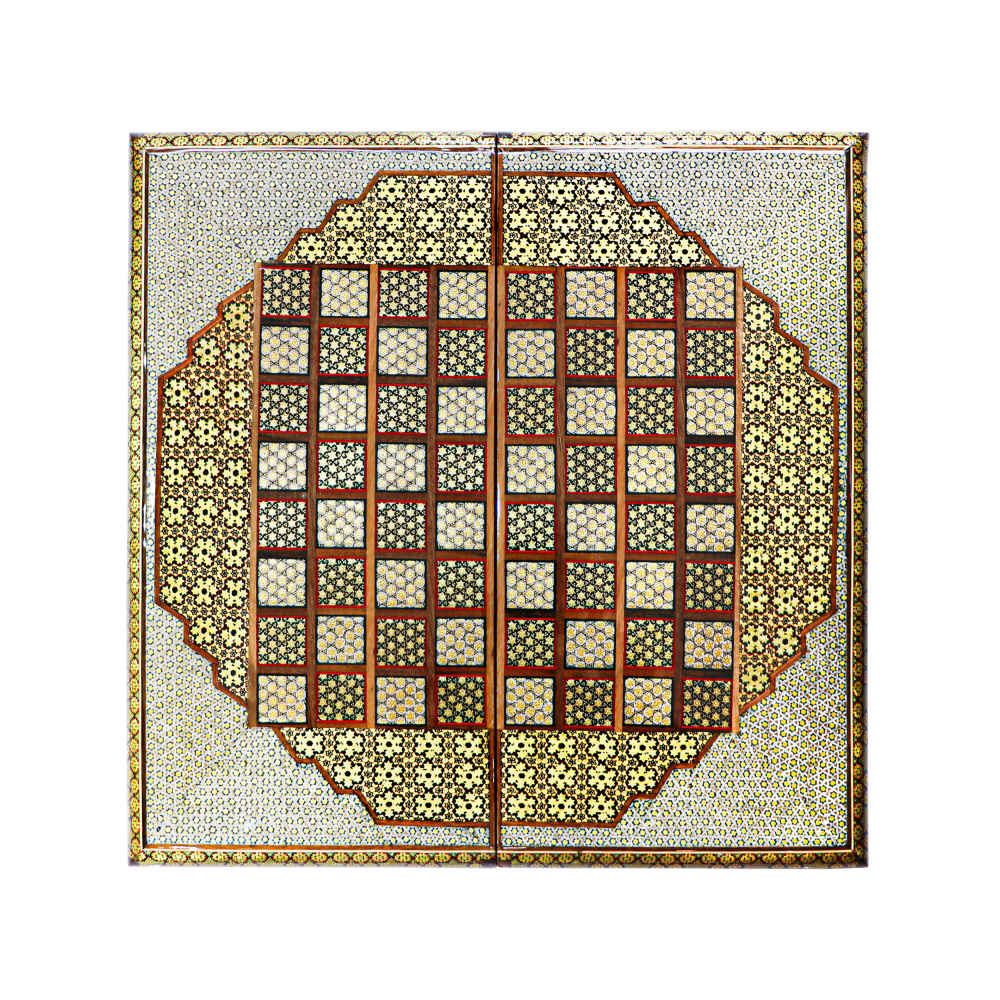 Price and Buy Persian Inlaid Wooden Marquetry Chess Board Model Saltanat