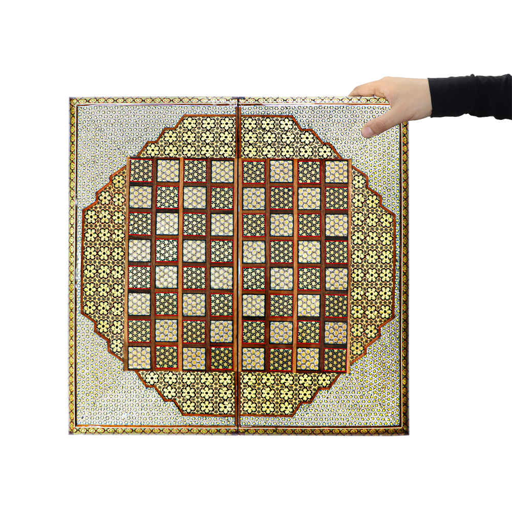 Price and Buy Persian Inlaid Wooden Marquetry Chess Board Model Saltanat - Image 6