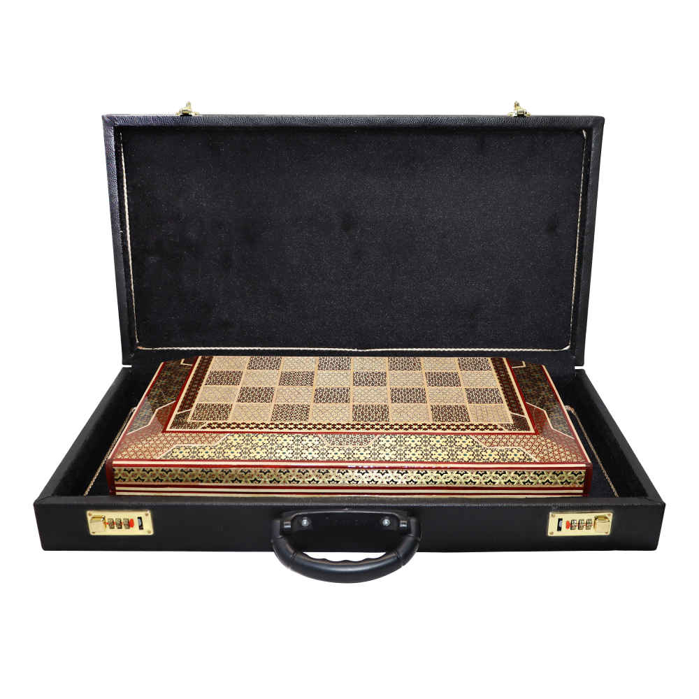 Price and Buy Persian Inlaid Wooden Marquetry Chess Board Model Shahkar - Image 3