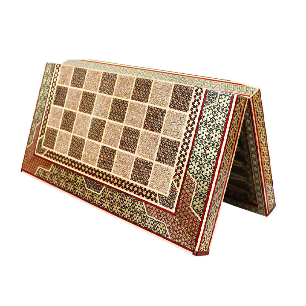 Price and Buy Persian Inlaid Wooden Marquetry Chess Board Model Shahkar - Image 4
