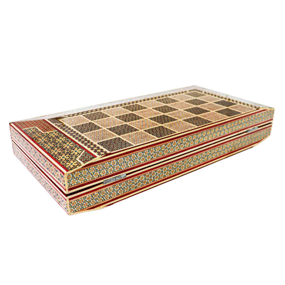 Price and Buy Persian Inlaid Wooden Marquetry Chess Board Model Shahkar - Image 6