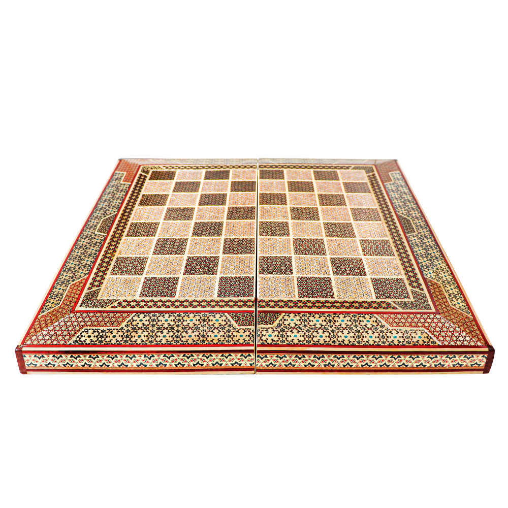 Price and Buy Persian Inlaid Wooden Marquetry Chess Board Model Shahkar - Image 8