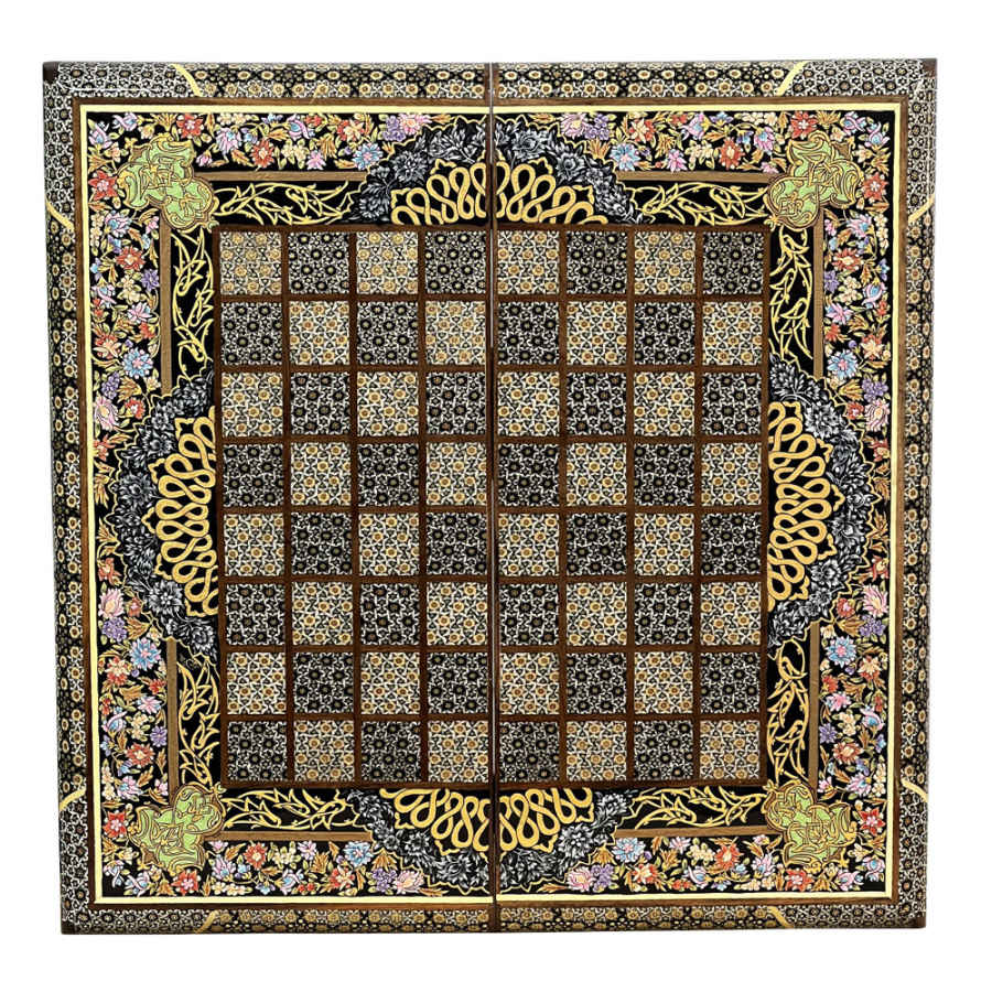 Price and Buy Persian Inlaid Wooden Marquetry Chess Board Model Soha