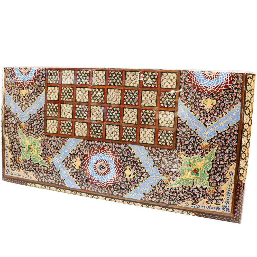 Price and Buy Persian Inlaid Wooden Marquetry Chess Board Model Traditional - Image 3