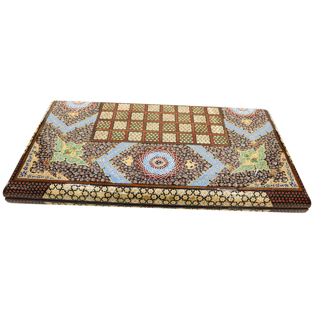 Price and Buy Persian Inlaid Wooden Marquetry Chess Board Model Traditional - Image 4