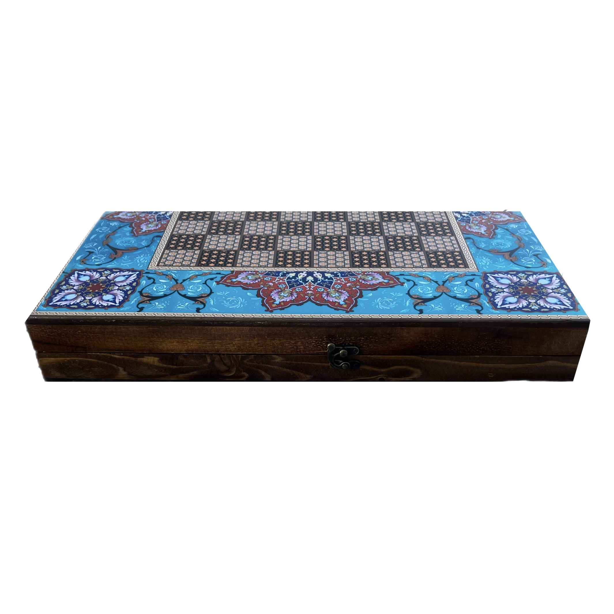 Price and Buy Persian Inlaid Wooden Marquetry Chess Board with Traditional Design - Image 3