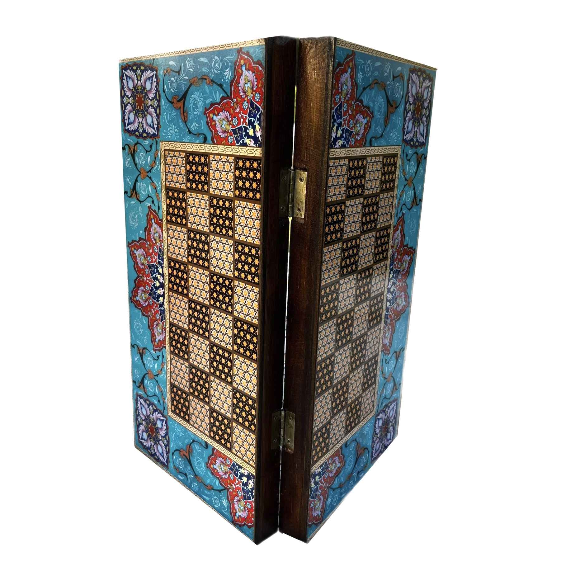 Price and Buy Persian Inlaid Wooden Marquetry Chess Board with Traditional Design - Image 4