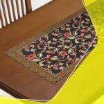 Price and Buy Persian Inspired Black Velvet Table Runner Floral - Image 3