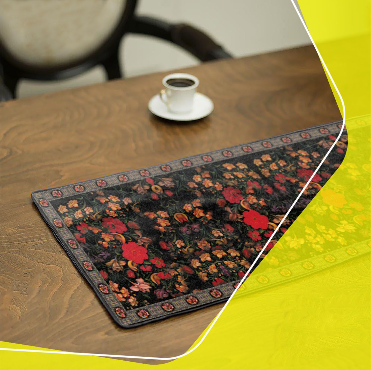 Price and Buy Persian Inspired Black Velvet Table Runner – with Red Flower_6901fae33f870.jpeg Price and Buy Persian Inspired Black Velvet Table Runner – with Red Flower - Image 1