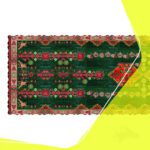 Price and Buy Persian Inspired Green Velvet Table Runner – with Geometric Pattern - Image 3
