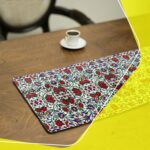 Price and Buy Persian Inspired Red Velvet Table Runner – with Rose Design