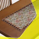 Price and Buy Persian Inspired Velvet Table Runner – with Large Floral Design - Image 3