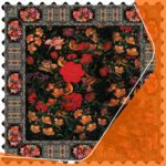 Price and Buy Persian-Inspired Velvet Tablecloth with Rose Pattern - Image 3