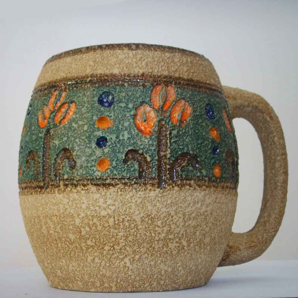 Price and Buy Persian Iznik Pottery Mug – Handcrafted Model Deer - Image 3