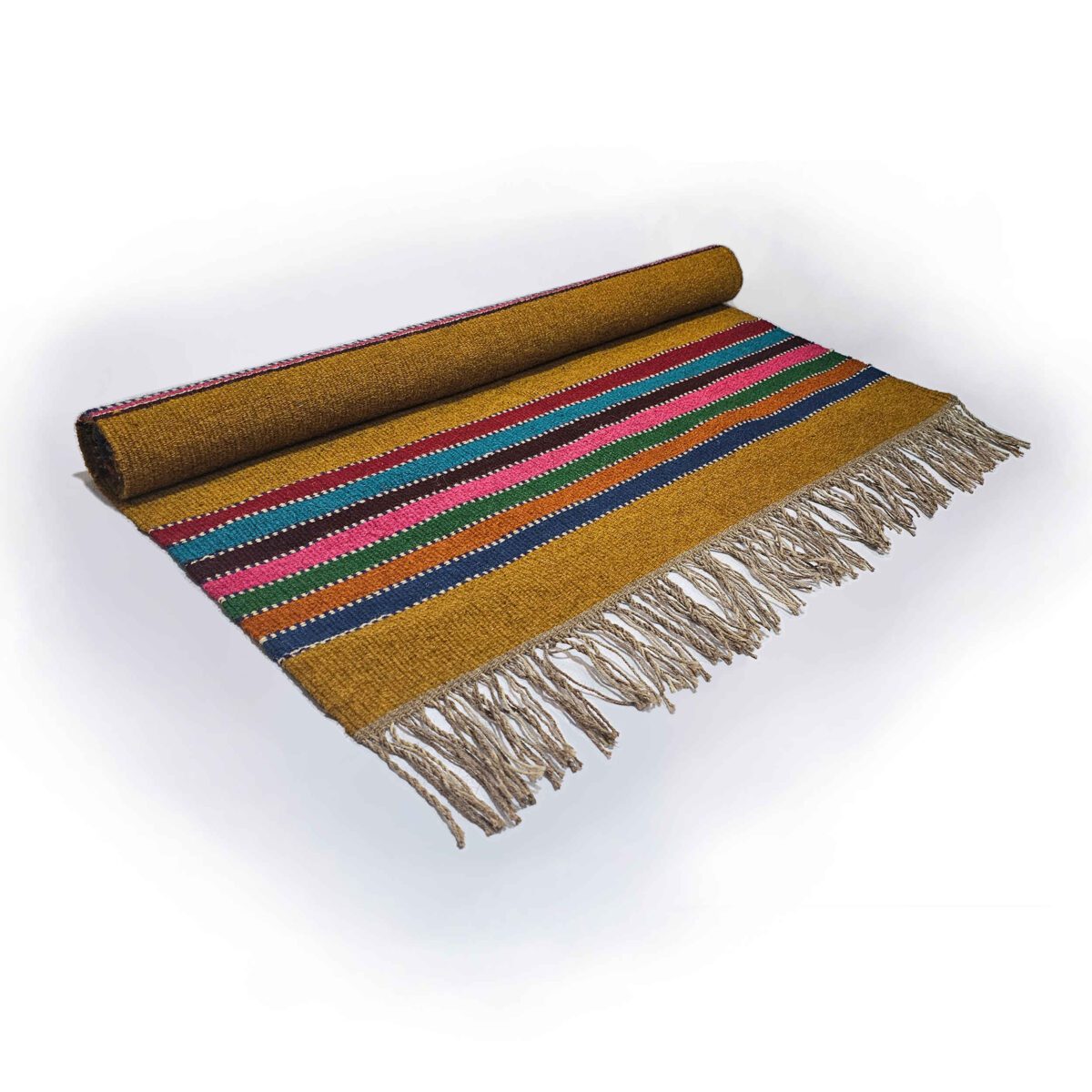 Price and Buy Persian Jajim Rug Flat-woven in Lorestan Striped Brown - Image 3