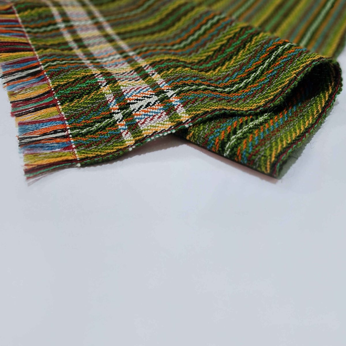 Price and Buy Persian Jajim Rug Flat-Woven in Lorestan Striped Green - Image 3