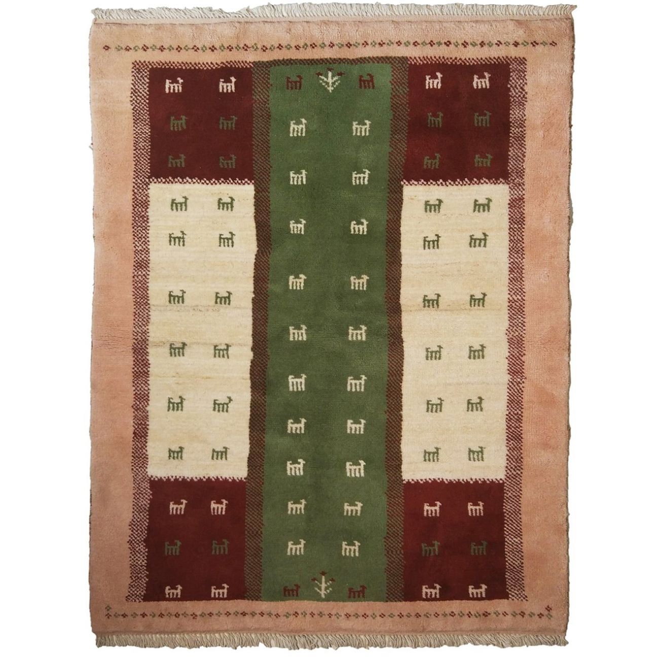 Price and Buy Persian Kashkuli Gabbeh Rug with Wool Handwoven in Fars Animal Motifs
